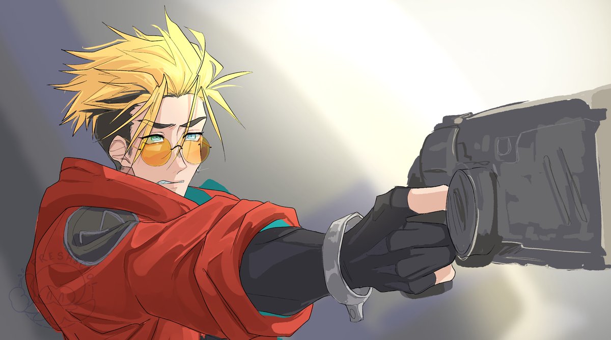 fresh8cto's tweet image. welcome back my sad wet cat of a man 
[ #TRIGUNSTARGAZE ]