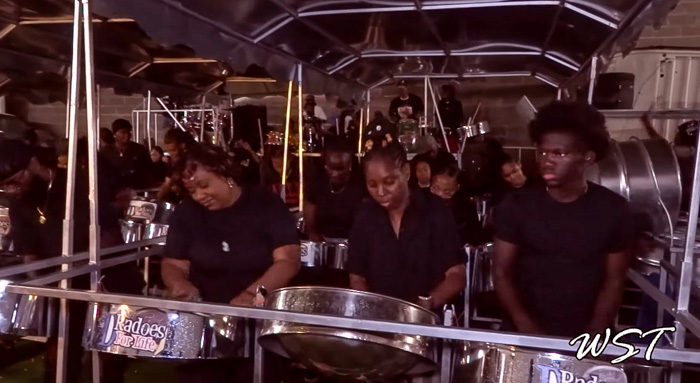 WhenSteelTalks's tweet image. D’Radoes Steel Orchestra - “Jamtown” - (‘Cool Down’ version) - Terrance  “BJ” Marcelle, Arranger -   panonthenet.com/panyard-record… - #Panorama2025 #video #steelband #steelpan #NY #NewYork #panyard #recording  #Brooklyn #culture #global #community #youth #orchestras #live #immersive