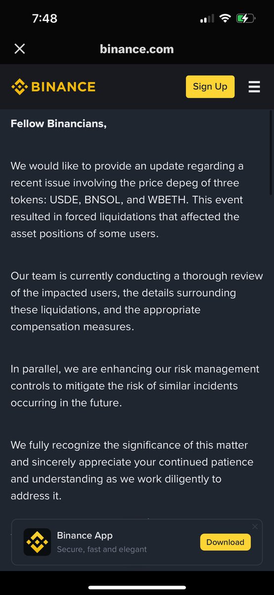 OmarSebastinLp1's tweet image. Thank you @binance team, I hope this can be solved soon!