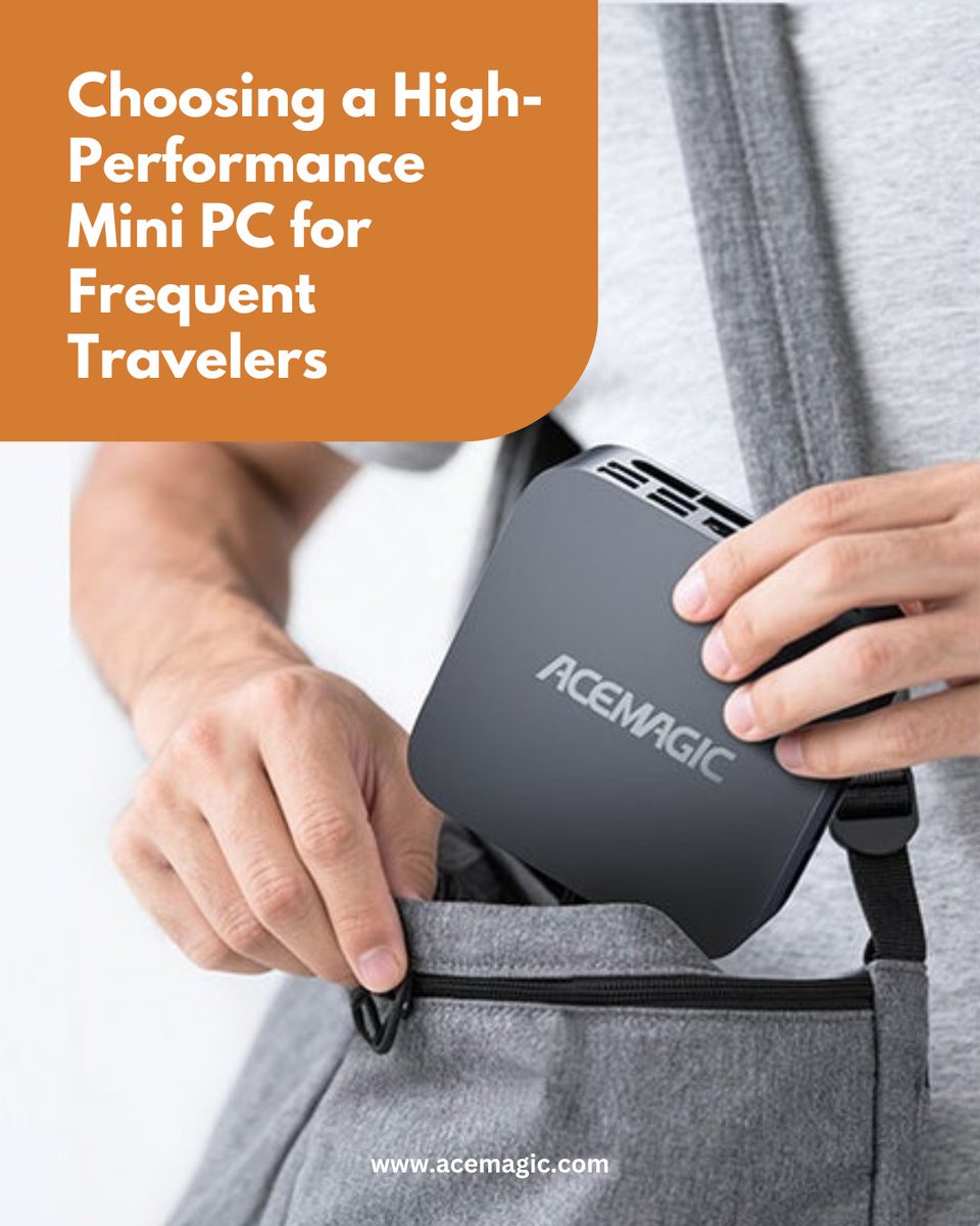 Acemagic_MiniPC's tweet image. [ACEMAGIC PC Blog] 🖥️ Choosing a High-Performance Mini PC for Frequent Travelers 🧳🚗🚉✈️
Mini PCs are redefining mobility—powerful, compact, and ready to go wherever you do. This guide will help you find the best high-performance #MiniPC for your on-the-go lifestyle—plus how to…
