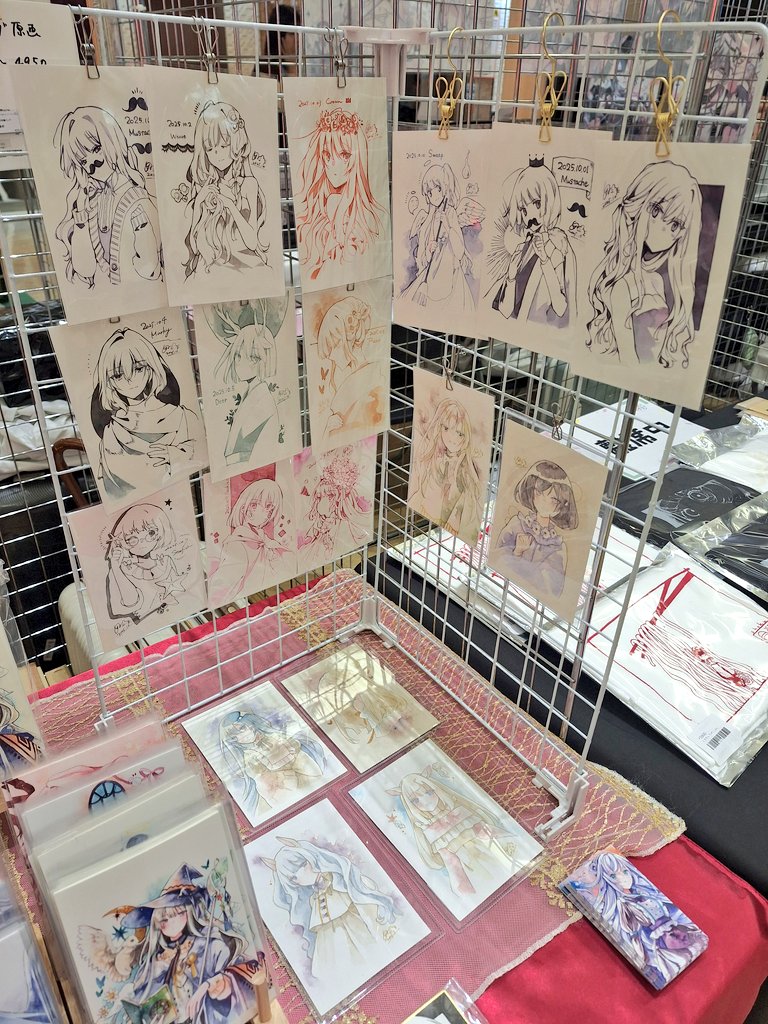 設営完了しました!
大きい額装原画をお求めの方はお声掛けください🙏
本日よりよろしくお願いいたします〜!

#ハマクリ 