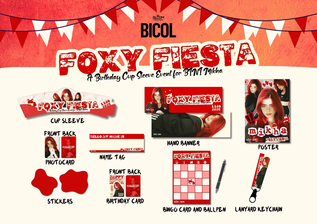 Registration is officially OPEN! Slots are limited so secure your slot now! 🫵

🔗 forms.gle/dKmKyn86jZTuTG…

🗓️ November 9, 2025
⏰ 11AM-2PM
📍 Better Batter Cafe, Legazpi City

#BINI #BINIMikha #FoxyFiesta