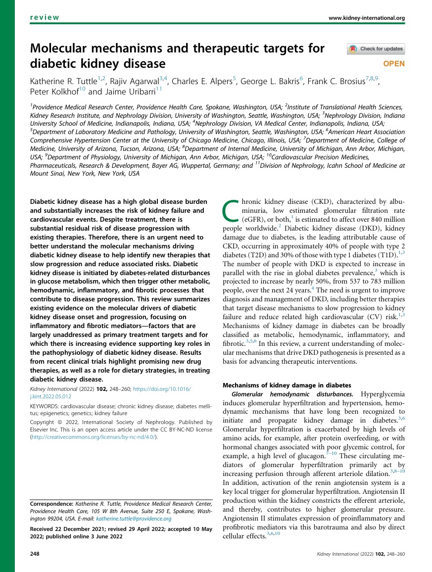 Edgar V. Lerma 🇵🇭 (@edgarvlermamd) on Twitter photo Interrelation of mechanistic drivers in early through advanced stages of kidney damage and disease progression in diabetes ca. 2022 from <a href="/Kidney_Int/">Kidney International</a> <a href="/KatherineTuttl8/">Katherine Tuttle</a>
#RKDSummit #Nephpearls
👉 pubmed.ncbi.nlm.nih.gov/35661785/ Interrelation of mechanistic drivers in early through advanced stages of kidney damage and disease progression in diabetes ca. 2022 from <a href="/Kidney_Int/">Kidney International</a> <a href="/KatherineTuttl8/">Katherine Tuttle</a>
#RKDSummit #Nephpearls
👉 pubmed.ncbi.nlm.nih.gov/35661785/