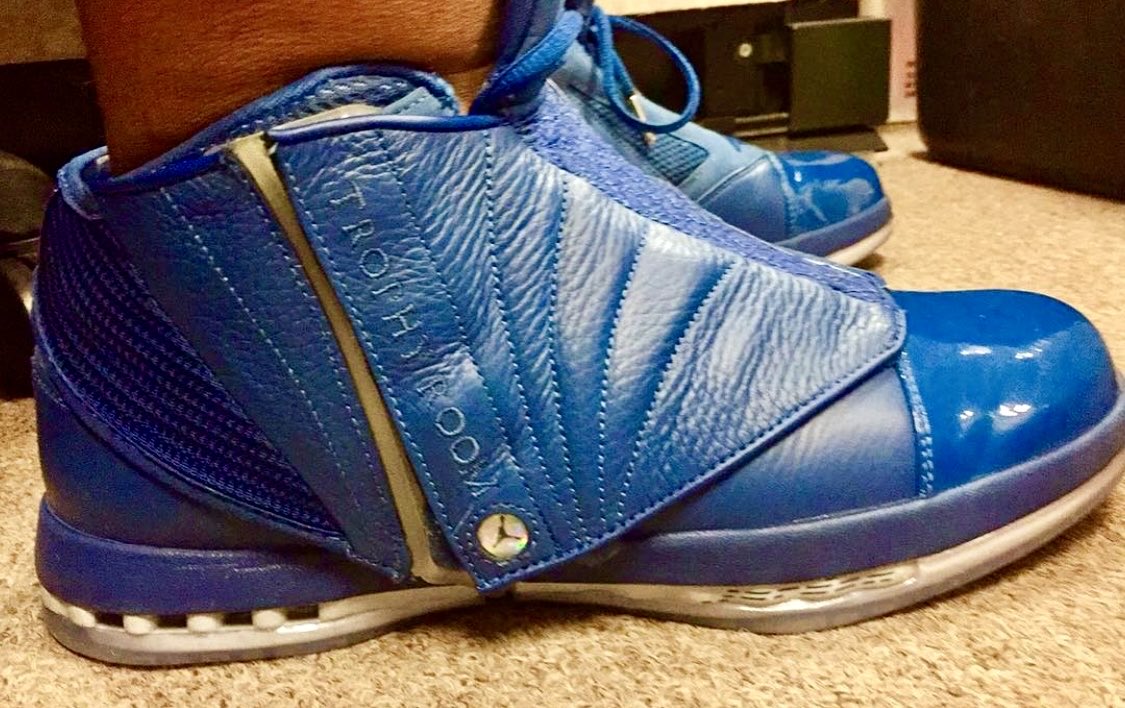notsotiny23's tweet photo. @jayguidos #FIREFRIDAYS #kotn @Jumpman23 @TrophyRoomStore  #jordan16 still need the white navy and the black n red pair 😍😍 https://t.co/ulup5MRwPl