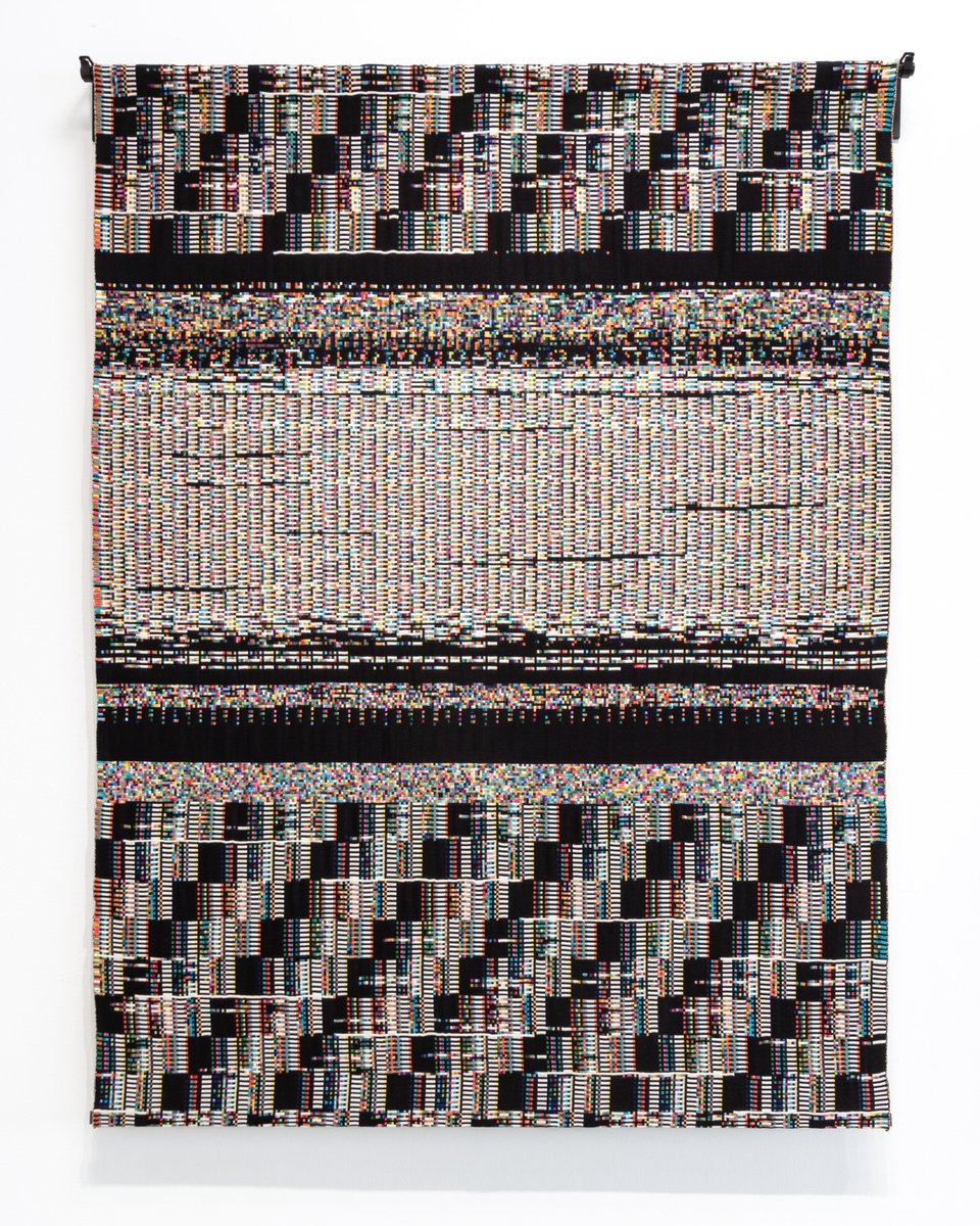 pixelform's tweet image. Fragmented Memory
XAA 222RGB 336px Woven visualization of a memory dump.
phillipstearns.com/artwork#/fragm…
#processing #dataivz #digitalart #datavisualization #fiberart #phillipstearns