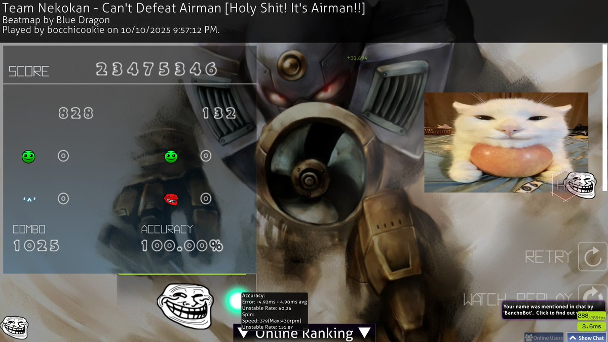 bocchicookie's tweet photo. I JUST BEAT THE GAME!!!!!!!!!! I FINALLY DEFEATED AIRMAN!!!!!!!!!!!!!!!!!!!!!!!!!! https://t.co/Wxk0UPl8Lx