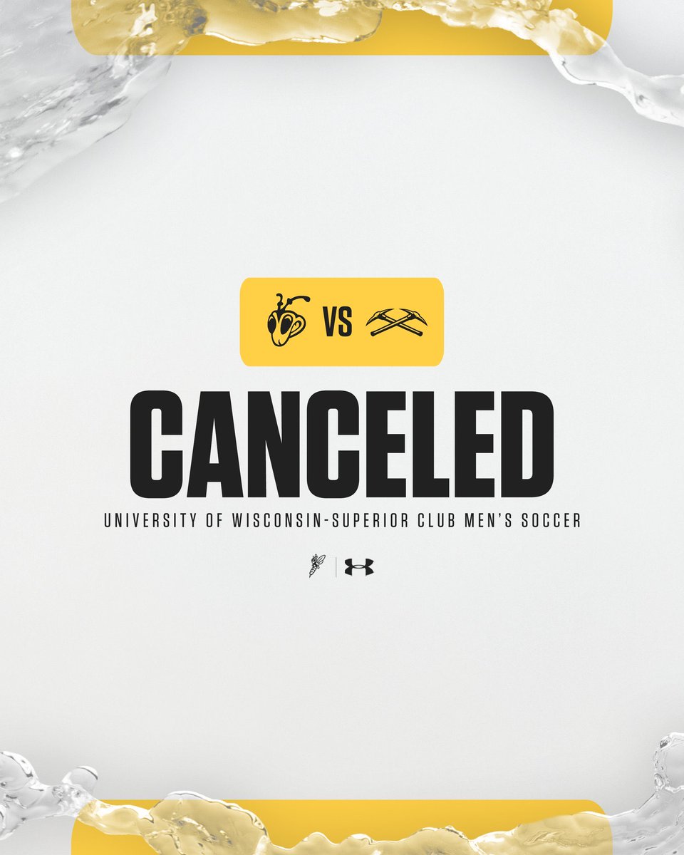 Tomorrow's Club Men's Soccer game has been canceled due to UW-Platteville's forfeiture. The 'Jackets will return home on Sunday at 12:00 PM vs. Northern Michigan.

#WeAreSuperior