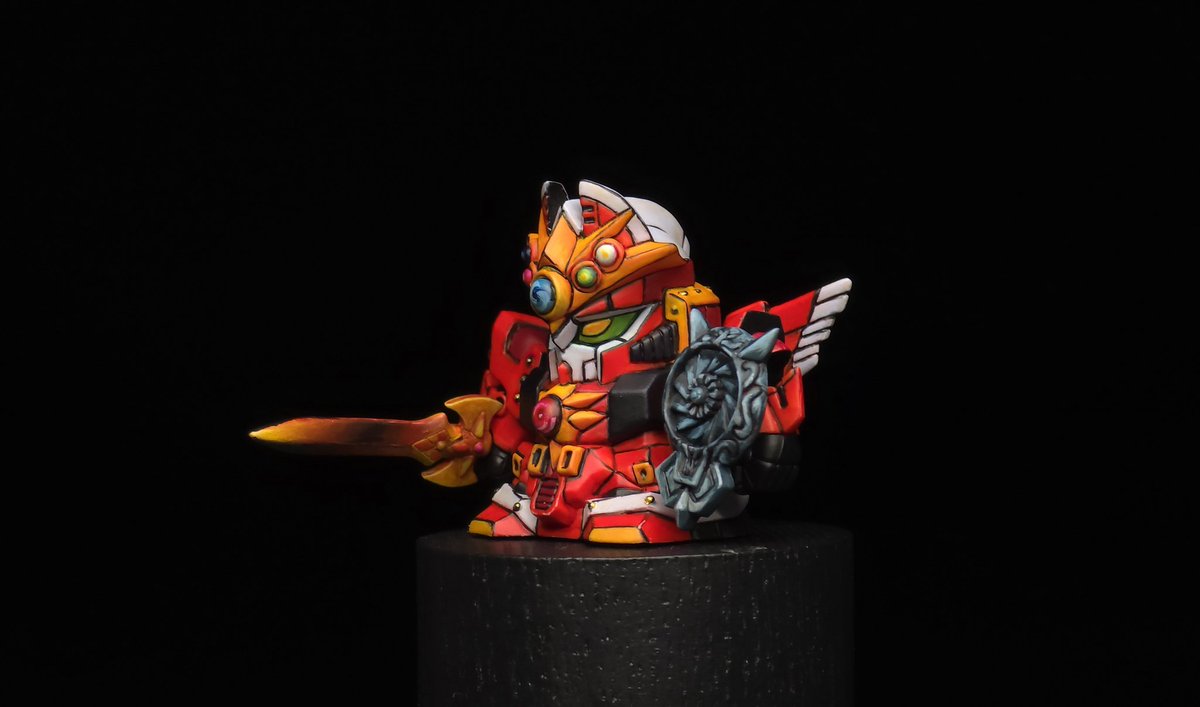 hadouneko's tweet photo. SDガンダム外伝　-
機甲神エルガイヤー
筆塗り

造形 - @Cjgaga123 

#機甲神エルガイヤー  #エルガイヤー
#SDガンダム外伝 https://t.co/DIb6s20tEl