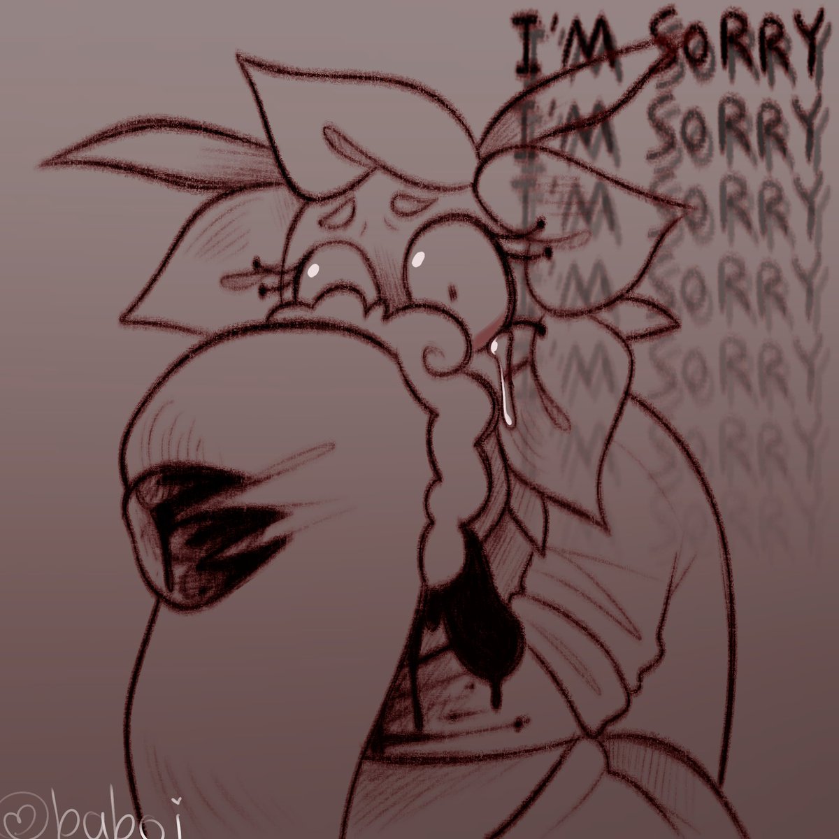 bababooieye's tweet image. Day 5 - guilt (me when i accidentlaly grief my friend in dandy world)
[#dandysworld #Moonflowerweek2025]
@moonflowerweek