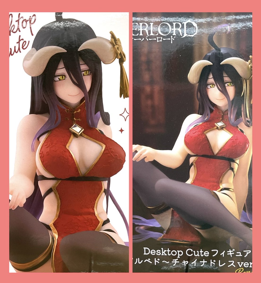 ✨ オーバーロード Desktop Cute フィギュア アルベド～チャイナドレス