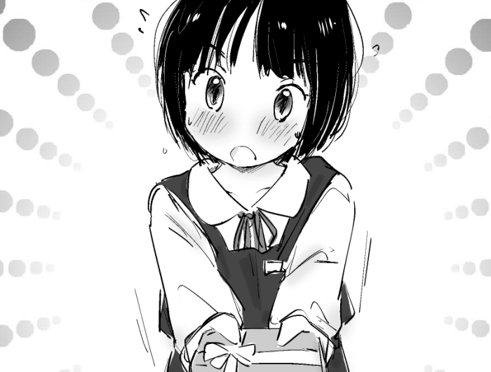 だんだん秋めいてきたので、合服(中間服)の落書きをいくつか再掲。長袖でも生地が軽めで爽やかさを感じるところがよいです。軽く袖まくりをしているのも好き。 