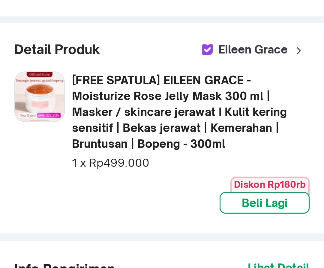 kaisernisme's tweet photo. WTS Eileen Grace Rose Jelly Mask ORI no kw kw beli di eileen langsung, masih 85% lebih karena baru dipake 4x (dijual karena gak cocok di kulit ku) 

Harga 200k aja, bisa shopee yah https://t.co/nnZp0btrQt