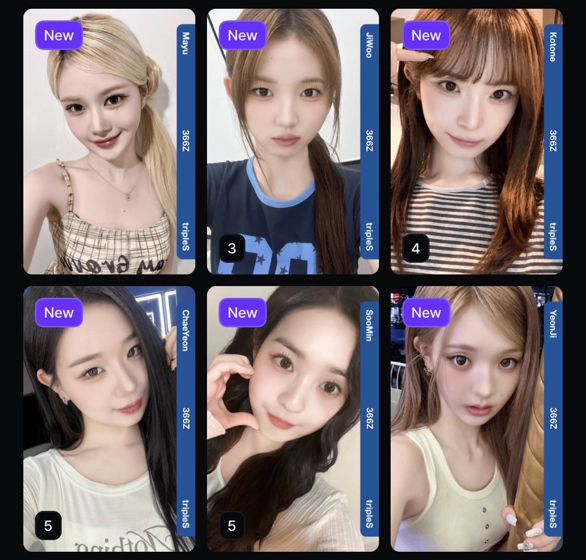 WTS
AA366 ใบละ 75 บาท
หรือแลกเป็นยูยอน
สนใจ DM โลด

 #ตลาดนัดtripleS