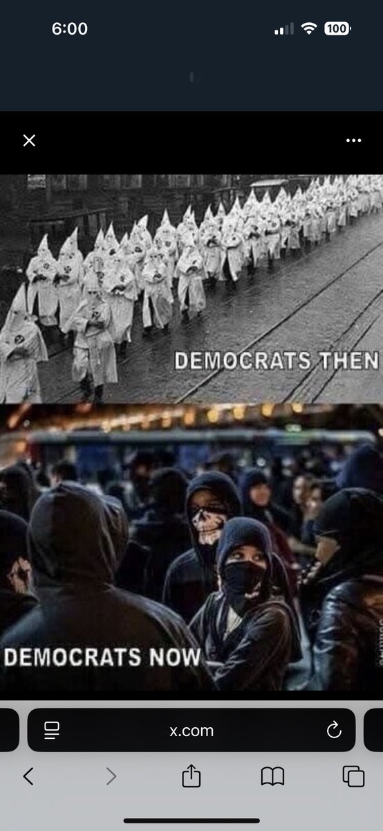 <a href="/JakeCan72/">Jake</a> Nothing has changed about the <a href="/DNC/">Democratic Party</a> other than their the color of their hoods <a href="/CA_Dem/">California Democratic Party</a> <a href="/JBPritzker/">JB Pritzker</a>