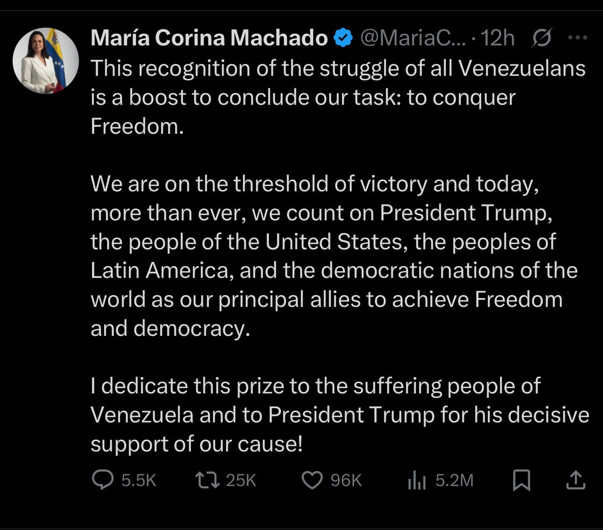 anthony_lanefox's tweet photo. @mmpadellan 🚨 BREAKING: She dedicated it and gave honor to Trump https://t.co/HL0gM148kU