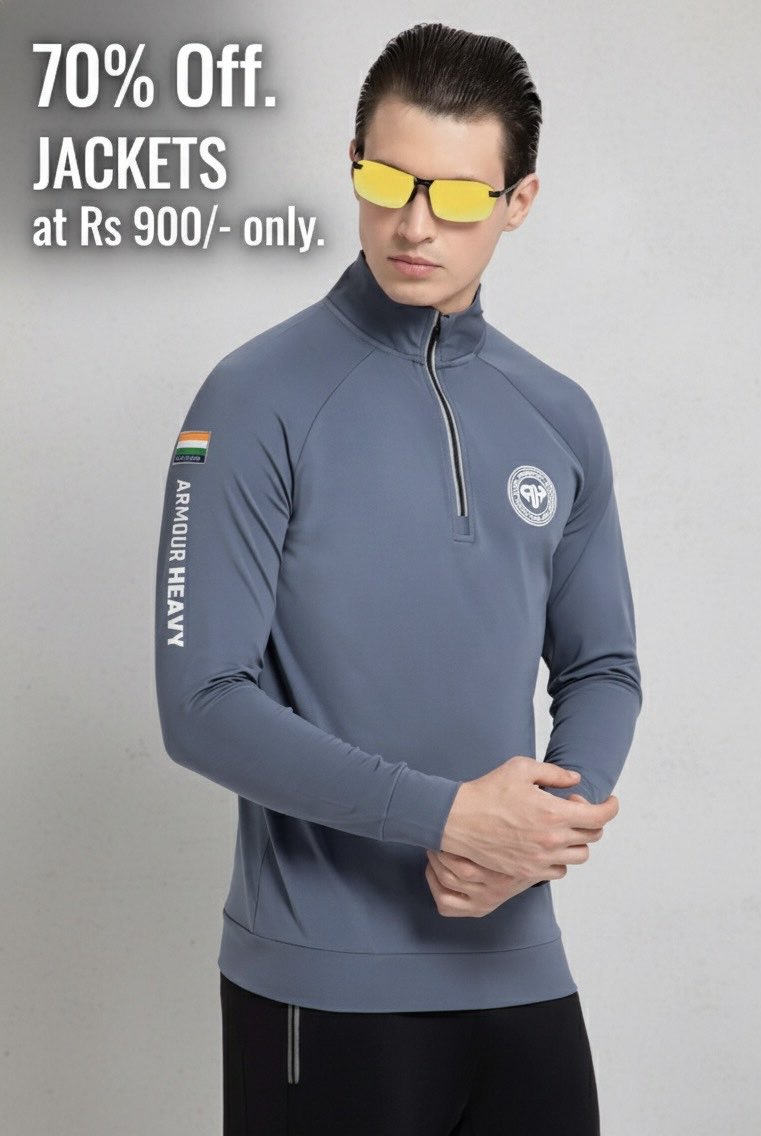AtomHego's tweet photo. At a never before price. 70% off! Festive sale. All jackets at Rs 900 only. #fashion #jackets #golf #golfcloth #lifestyle https://t.co/u2pG1qevjN
