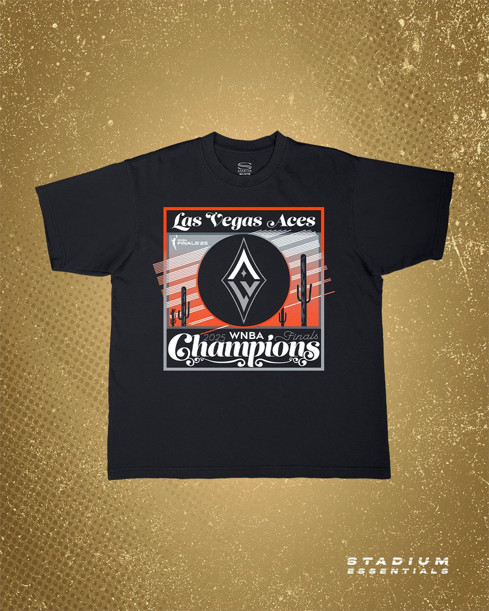 🏆 Rep the WNBA Champions on Game Day and Every Day with the Las Vegas Aces Championship Collection by #StadiumEssentials. Shop at Fanatics.com. 

#MyStadiumEssentials