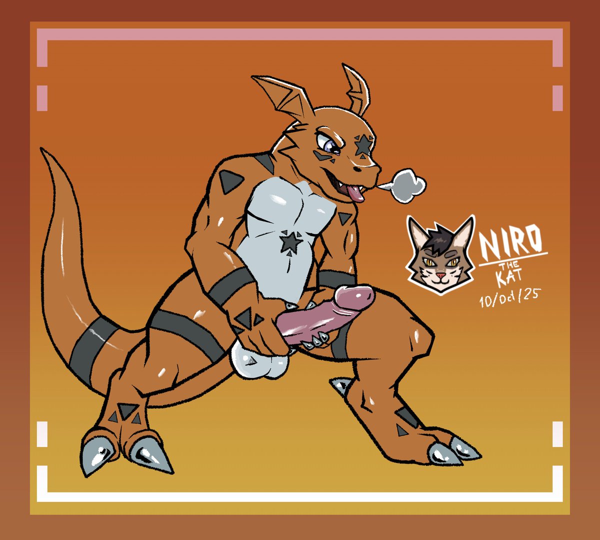 OwO what is this? (Commission for <a href="/kitocatther/">kito raiton the hybrid</a> ) #DigitalArtist #digitalarts #furryartist #furry #DigimonOC #digimon #nsfwtwt #opencommissions  #nsfw #commsopen