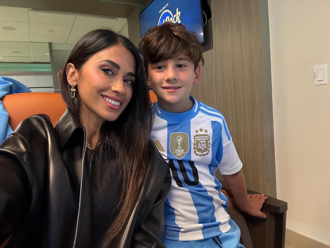 Los MESSI, presentes en el Hard Rock Stadium en el triunfo de Argentina ante Venezuela 😍