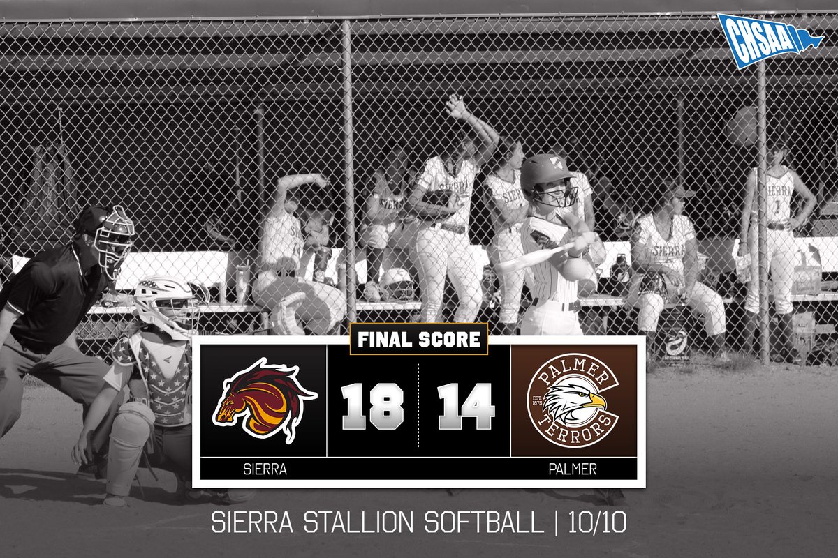 FINAL SCORE: Stallion softball picks up a win this afternoon over the Palmer Terrors! #StallionUP