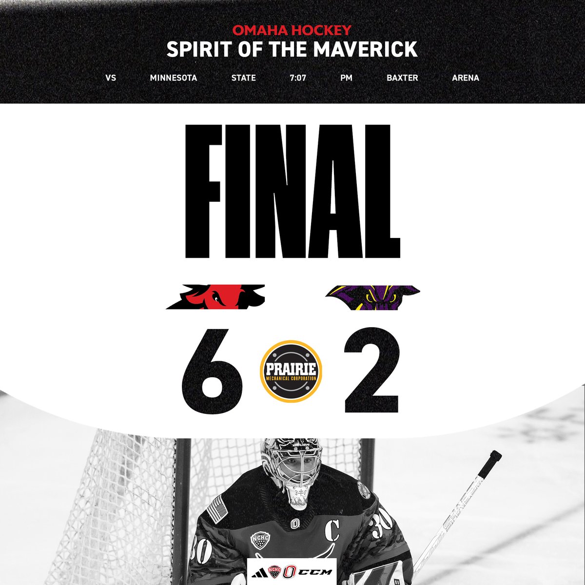 Omaha Hockey (@omahahky) on Twitter photo JOB NOT FINISHED 🫡
Back for round two tomorrow at <a href="/BaxterArena/">Baxter Arena</a> 
#ForThe402 | <a href="/PrairieMech/">Prairie Mechanical</a> JOB NOT FINISHED 🫡
Back for round two tomorrow at <a href="/BaxterArena/">Baxter Arena</a> 
#ForThe402 | <a href="/PrairieMech/">Prairie Mechanical</a>