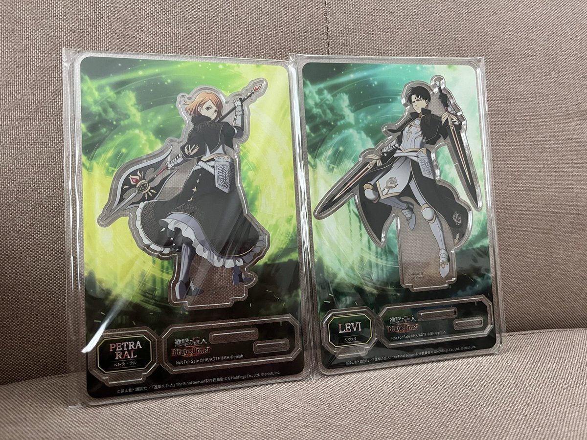 rprrmk's tweet photo. そして遅くなったけどブレオダさんの閃撃騎士アクスタ、兵長とペトラお迎えできてました報告です✌️🥰家宝にします！開けるのもったいなくて一生組み立てられそうにないよ…🤣 https://t.co/tgvAga2k9W