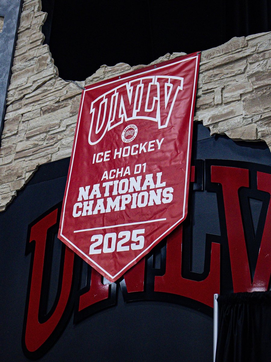UNLVRebelHockey's tweet image. Our banner has been raised.