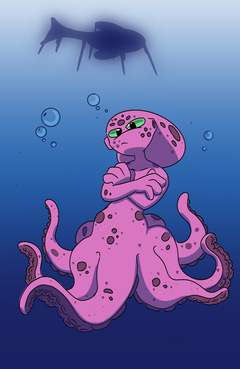 Peacemaker2802's tweet photo. Day 10 Octomaid - her name can only be interpreted through advanced octopus telekinesis, so we call her Shelby #octomaid #doodle #monstergirl #octopus #art https://t.co/bA1481mBBA