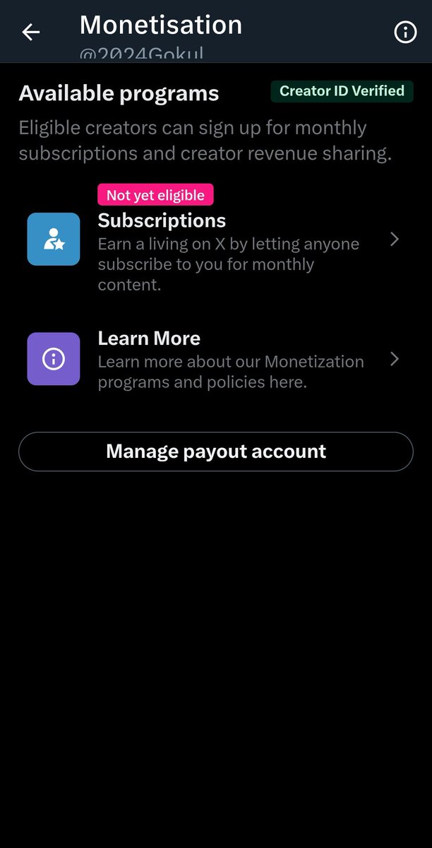 2024Gokul's tweet photo. Woke up to check my payout...
And guess what? It’s missing 😩
@elonmusk pls fix this 🥲
#SadMorning #X @Support @premium https://t.co/uEAOlTrQDc