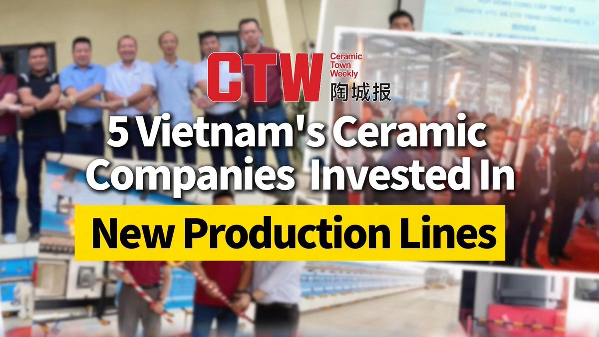 CeramicTWeekly's tweet image. 5 Vietnam's Ceramic Companies Invested In New Production Lines 
Vietnam's ceramic industry upgrades with #HLT丨DLT providing support #Vietnam #CeramicProductionLine #SmartManufacturing #FlexibleProduction

youtu.be/tlkAmvEH2gc?si… via @YouTube