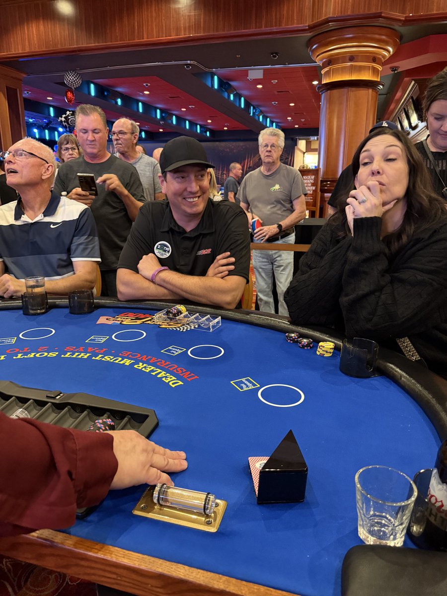 The 3rd Annual <a href="/Brendan62/">Brendan Gaughan</a> Gaughan Celebrity Blackjack Tournament was a smashing success! We had a blast playing our cards right alongside <a href="/NASCAR/">NASCAR</a>’s current stars and legendary drivers, all while supporting @SCCLasVegas. 🏁💰 Congrats to <a href="/NoahGragson/">Noah Gragson</a>!