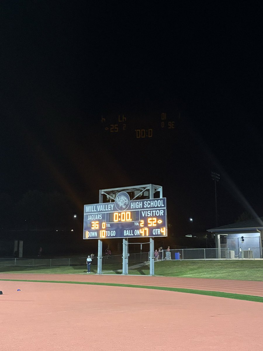 sportsinkansas's tweet photo. 🏈 Final here at Mill Valley. Olathe West takes down Mill Valley 52-36 and moves to 5-1 on the season. Check back for post game interviews with Head Coach Jon Weimers and the team. #sportsinkansas https://t.co/fqvJUK3tzV