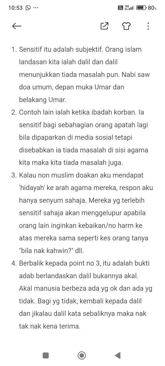 _aizadd_'s tweet photo. @bashrahman Tambahan lagi, doa itu juga adalah dakwah. Mendoakan hidayah kpd seseorang adalah bentuk kita kasih dan sayang kepada mereka.

Kalau doa secara senyap, "kau dgn tuhan sahaja", macam mana dia nak tahu kasih kita kpd dia? Itulah yg terjadi kpd Umar RA. https://t.co/zf8cy9PEpt
