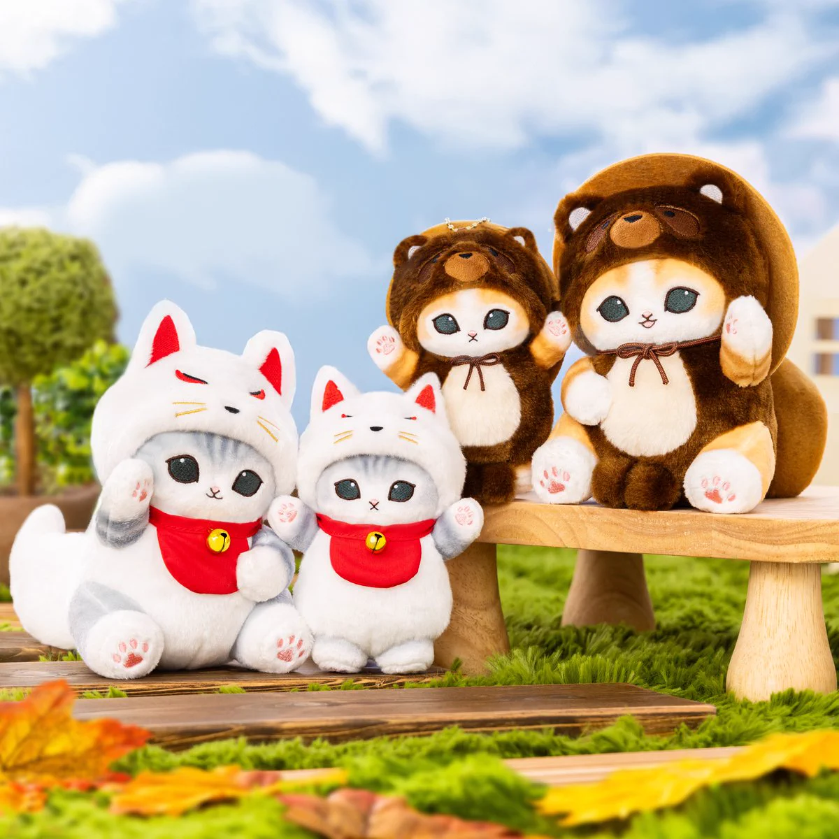 新品未使用　mofusand お稲荷きつねにゃん　信楽たぬきにゃん　4点セット mofusandもふもふマーケット公式 on X: 