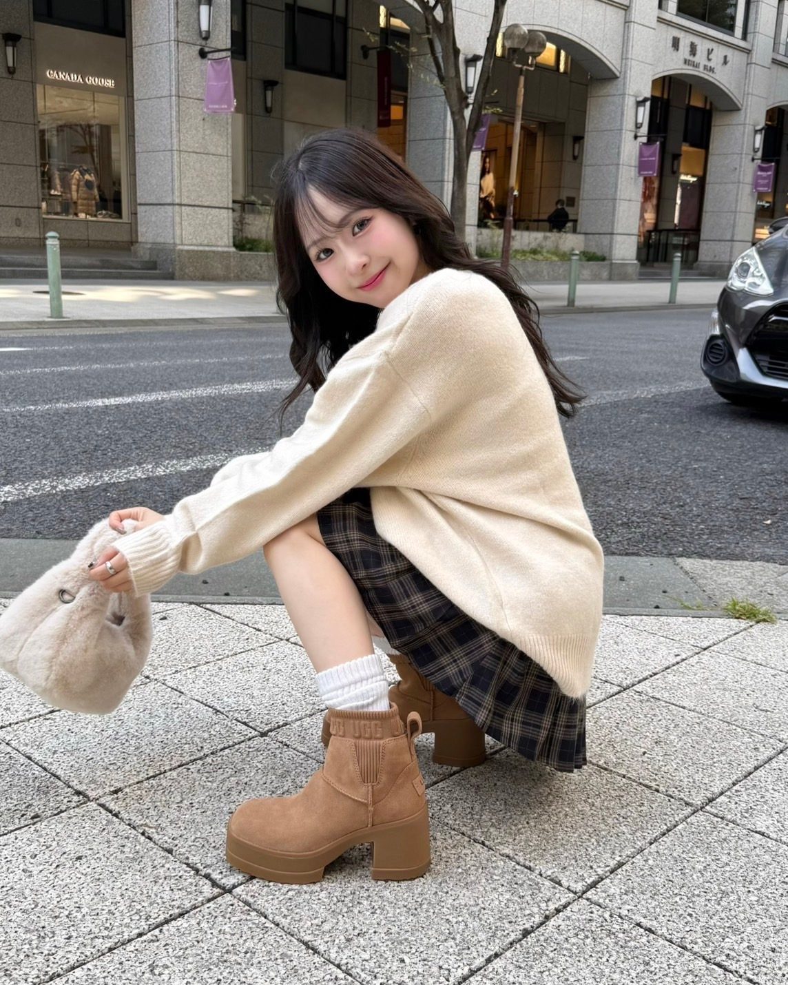 UGG 厚底撥水ブーツ 24.5 美品 UGG 厚底撥水ブーツ 24.5 美品