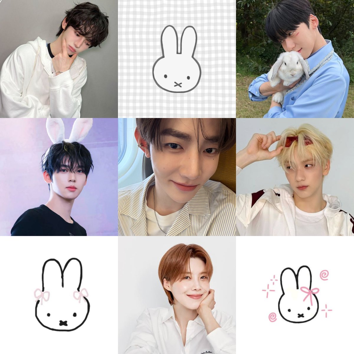 here4Hao's tweet photo. zhang hao the bunny whisperer https://t.co/dMHdrJIEZY