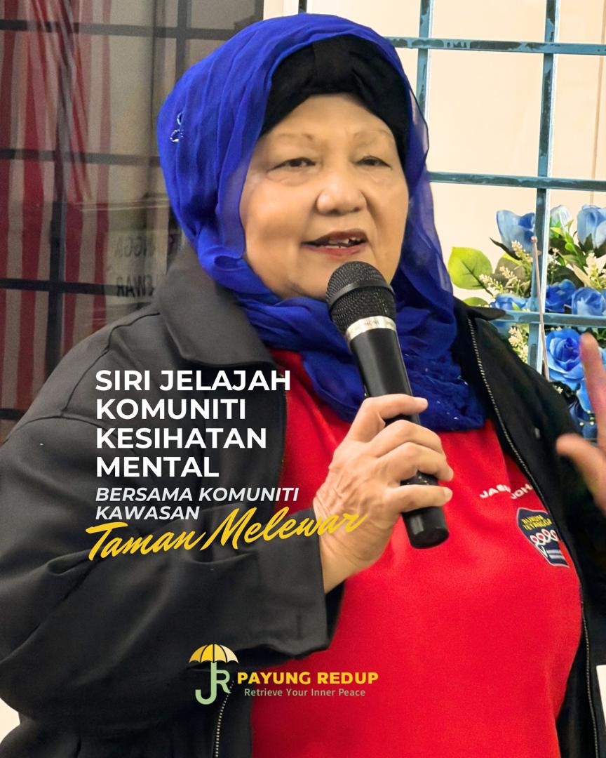 PayungRedup's tweet photo. Kami hampir full house hari ni bersama Komuniti Taman Melewar yang memberi sokongan terhadap ceramah kami di Siri Jelajah Komuniti Kesihatan Mental anjuran Payungn Redup, dengan sokongan RT Taman Melewar 
#payungredup
#kesihatanmental
#ceramahkesihatanmental https://t.co/QvCXDFRfwo