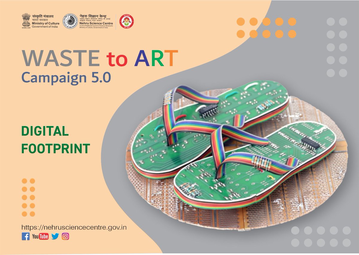 Special Campaign 5.0
Waste to Art
By team Nehru Science Centre Mumbai 

National Council of Science Museums-NCSM 
Ministry of Culture, Government of India 
Press Information Bureau - PIB,  Government of India 
<a href="/ncsmgoi/">National Council of Science Museums-NCSM</a>
<a href="/PIB_India/">PIB India</a>
<a href="/MinOfCultureGoI/">Ministry of Culture</a>
#SpecialCampaign5