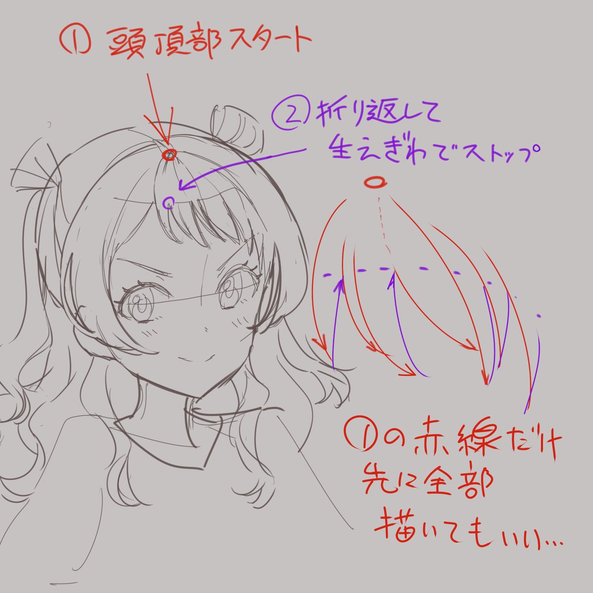 どうしても咲季の前髪が描けないおじさん、いまさら簡単に処理するルールを決める・・・
ぜんぶ登頂から生えてるふうな滑らかなやつ、あれできんねん・・・・・手が動いてくれへんねん 