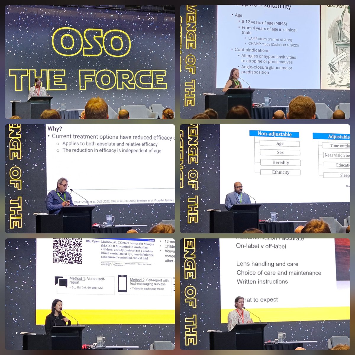 PaulineHKang's tweet image. Strong UNSW SOVS representation at OSO 💪😎👁 @UNSWoptomvsci #myopia #myopiacontrol #orthokeratology #myopiaresearchgroup #oso #theforce