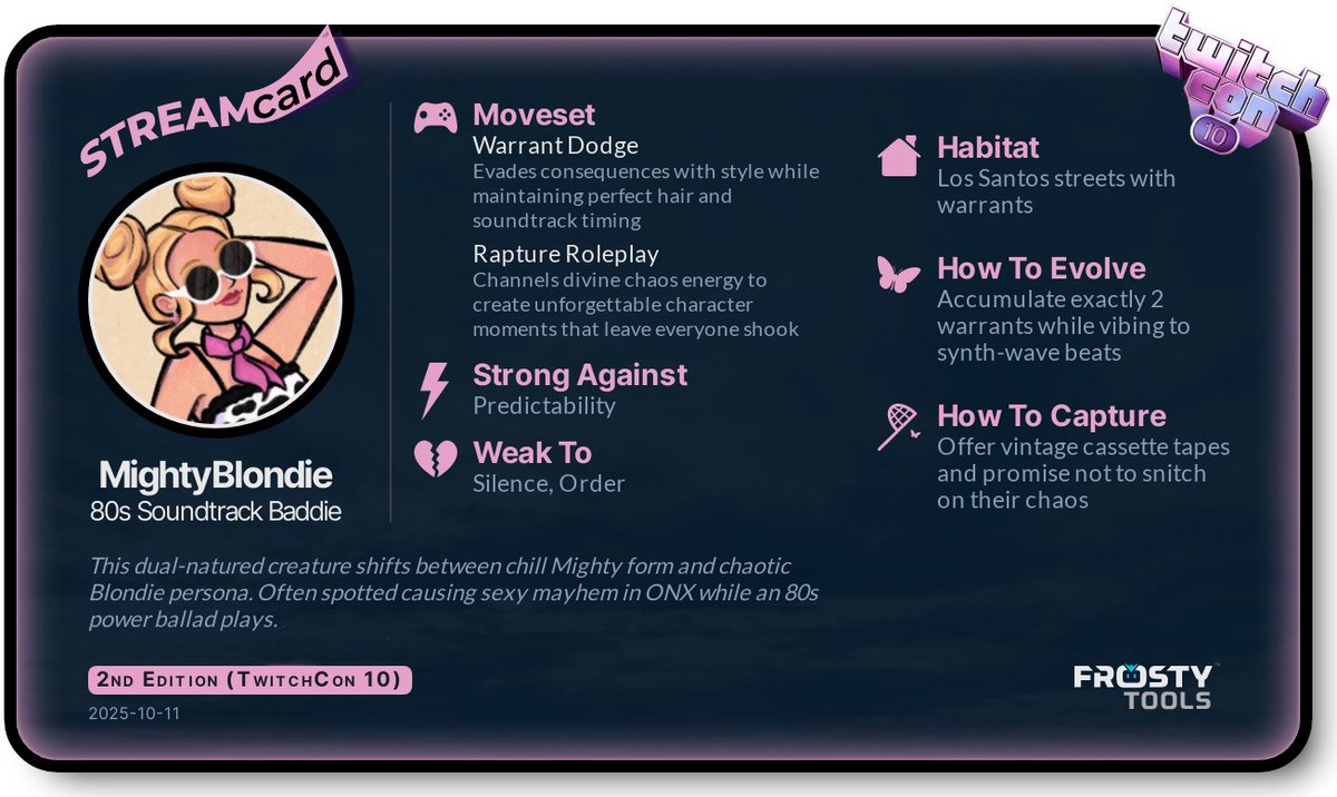 "80s Soundtrack Baddie" I love that