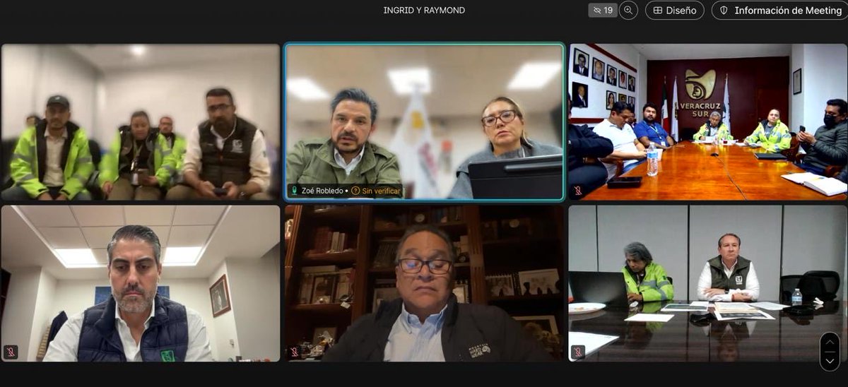 🌧️ Estamos en videoconferencia con las y los titulares de <a href="/Tu_IMSS/">IMSS </a> en Veracruz, Hidalgo, Puebla, San Luis Potosí, Querétaro, Guerrero, Sonora y Baja California Sur, para dar seguimiento a la situación provocada por las lluvias.

Recibimos reportes de las acciones realizadas en