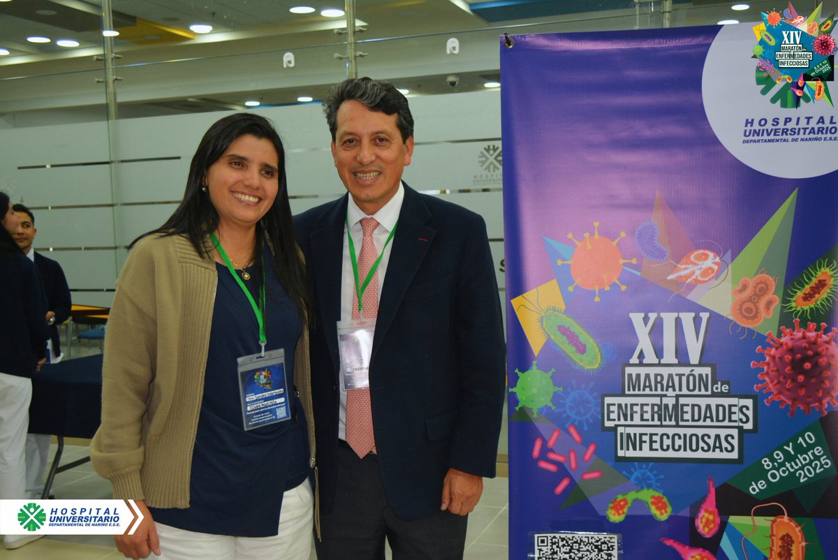 🏥💙 Desde el Hospital Universitario Departamental de Nariño expresamos nuestro más sincero agradecimiento a todos los participantes, ponentes y al comité organizador de la XIV Maratón de Enfermedades Infecciosas por el gran éxito de esta edición.
