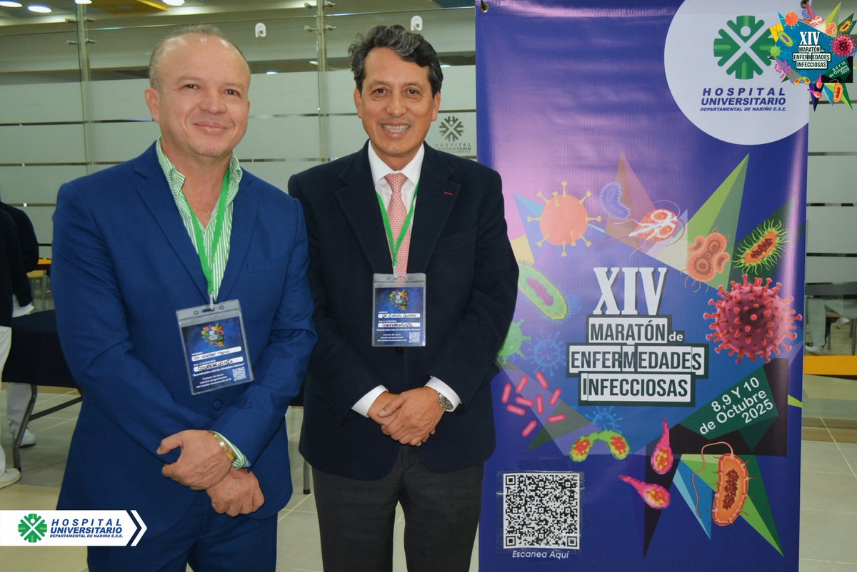 Hosdenar's tweet photo. 🏥💙 Desde el Hospital Universitario Departamental de Nariño expresamos nuestro más sincero agradecimiento a todos los participantes, ponentes y al comité organizador de la XIV Maratón de Enfermedades Infecciosas por el gran éxito de esta edición. https://t.co/Ca69HxZc7V