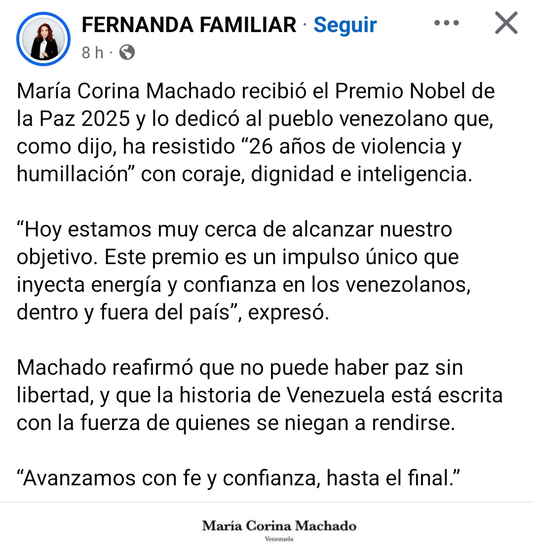 LaurieSarro300's tweet image. Oiga Doña Fernanda Familiar (@qtf) Qué le parece si en vez de andar informando sobre premios nobel, nos informa cuándo es que le va a pagar la liquidación a su ex empleada. Hay una orden de un juez para que pague, y se sigue amparando. No sea miserable.

cc @zoerobledo