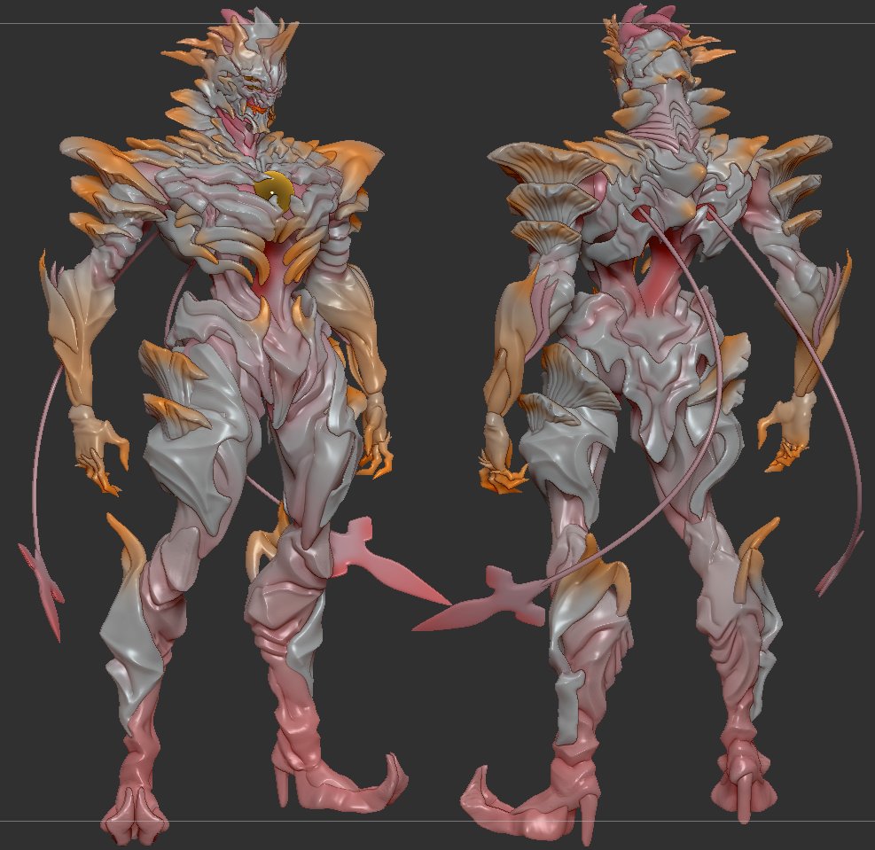 zaki_zero117's tweet image. 🍄🍄♦️#sculptober #zbrush #stylized ♦️🍄🍄