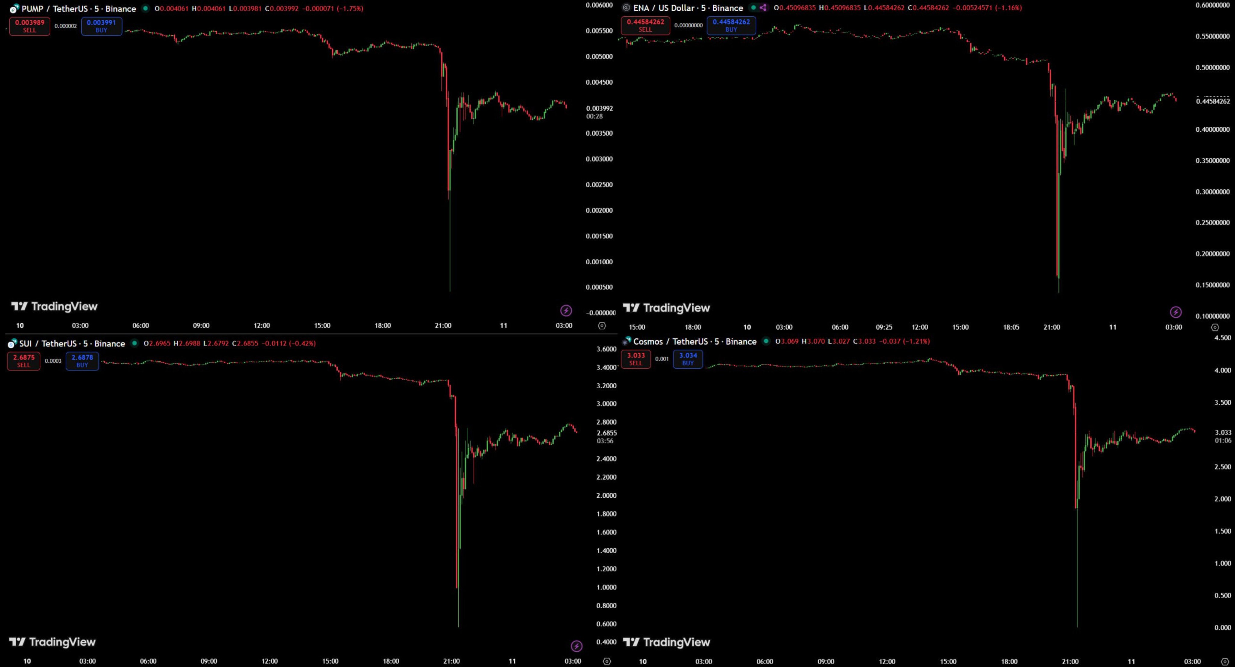 Altcoins Crashing 