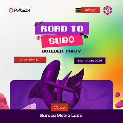 Live at the Road to Sub0: Builders Party – Kisumu!

Excited to be surrounded by passionate builders diving into the Polkadot ecosystem, learning, hacking, and shaping the future of Web3 together. Kisumu’s energy is unmatched!

#RoadToSub0 #Polkadot #Web3 #KisumuBuilders