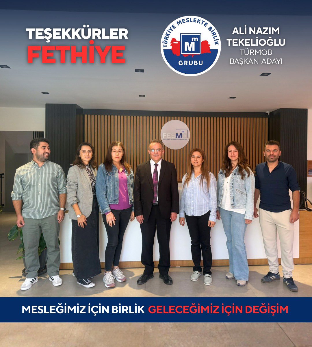 Piyasadan uzak ücret tarifesi,hak ettiği seviyeye çıkacak.
Asgari değil,
“Bağlayıcı ücret tarifesi”olacak
Motivasyonuyla;
ISRAR’la DEĞİŞİM DİYORUZ!

#TÜRMOB çalışmalarımız kapsamında FETHİYE SMMMO’daydık. 

FETHİYE Oda Başkanı Murat İNCE’ye,YK’na,Delegelerimize teşekkür ediyoruz.