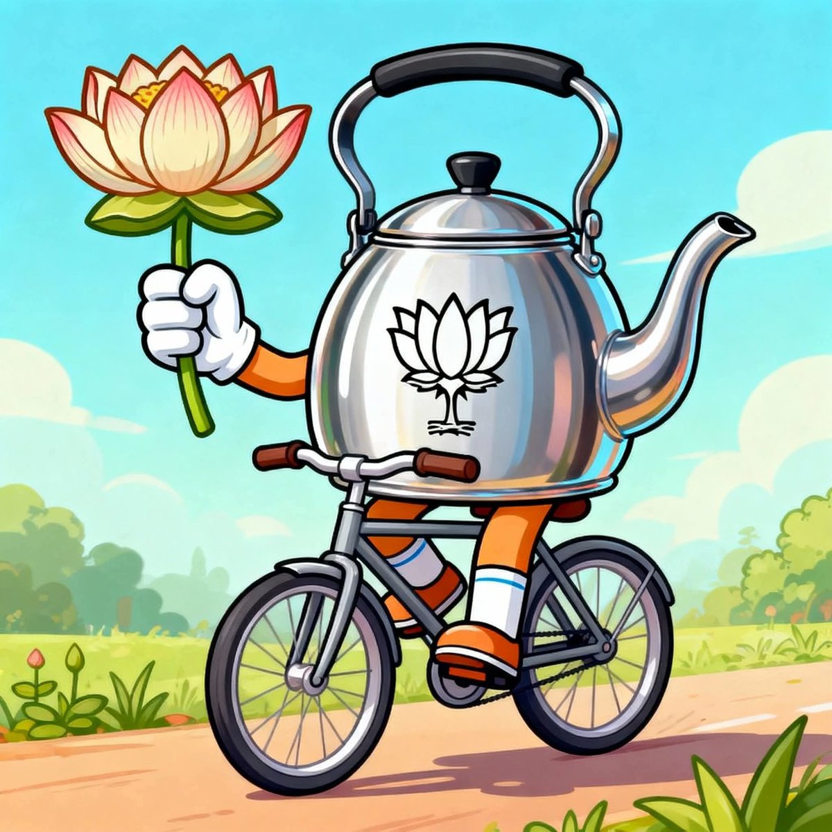 kumarcmahesh's tweet image. सोच समझकर बटन दबाना, 
मत कर देना कोई भूल,
केतली घूम रही है साइकिल पर 
हाथ में लेकर कमल का फूल!  
@Mayawati @AnandAkash_BSP